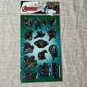 Avengers Marvel superhero stickers 30 stickers shiny & raised puffy stickers NEW